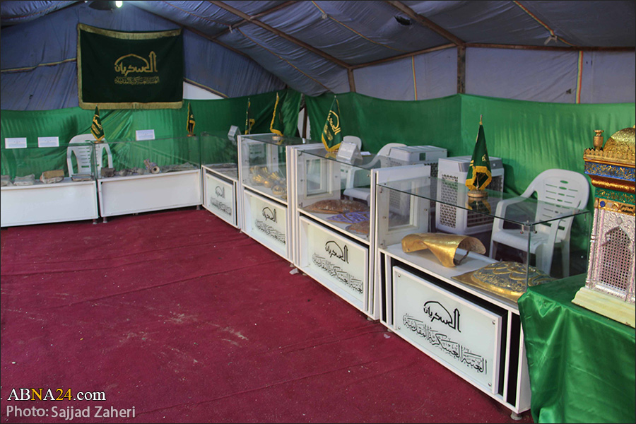 Photos: Exhibition of the holy shrine of two Askari Imams (a.s.) on the way of Arbaeen pilgrims