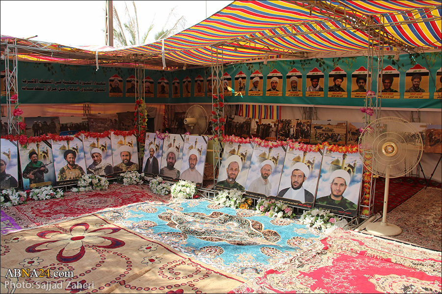Photos: Photo exhibition of the martyrs of Najaf seminary and the holy shrine of Imam Ali (a.s.)