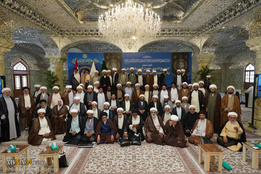 تقرير مصور/ إقامة الملتقى السنوي لمبلغي مجمع أهل البيت (ع) في العراق في مرقد الإمام أمير المؤمنين (ع)