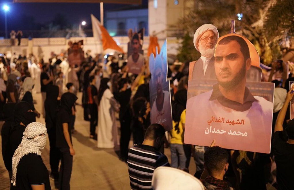 تظاهرات مردم بحرین در حمایت از آیت الله شیخ 