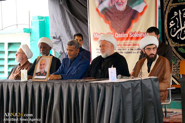 گزارش تصویری/ مراسم شهادت حضرت زهراء(س) و بزرگداشت شهیدان سلیمانی و المهندس در 