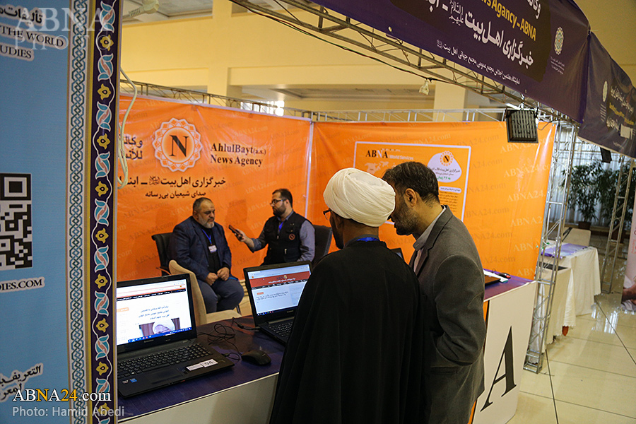 Photos: The booth of ABNA News Agency at the exhibition of the 7th General Assembly of the AhlulBayt (a.s.) World Assembly